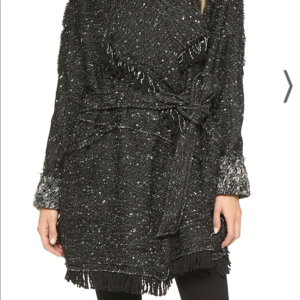Free People wrap blanket coat